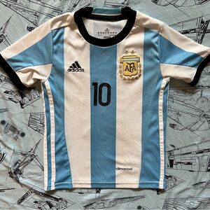Youth Lionel Messi Argentina Jersey #10 - Adidas Climacool